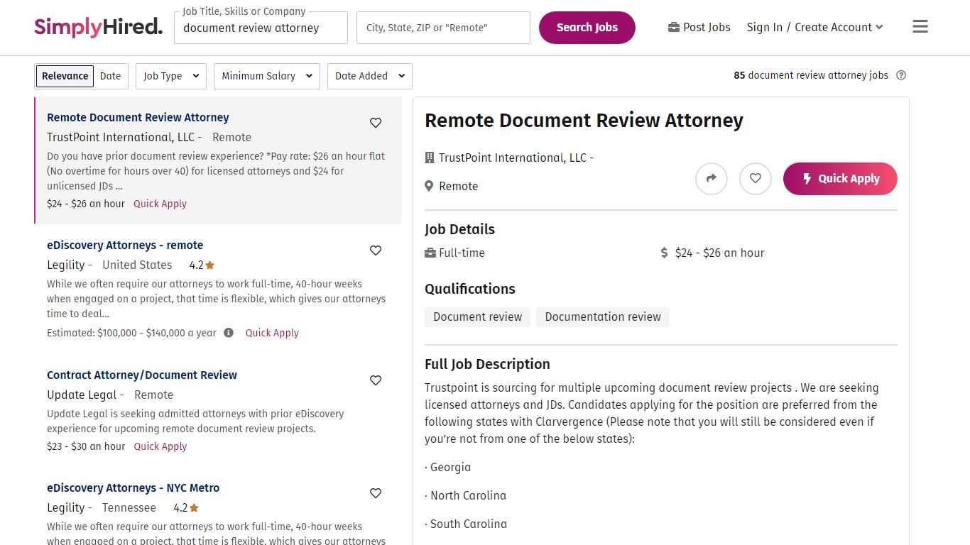 20 Best document review attorney jobs (Hiring Now!) | SimplyHired